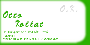 otto kollat business card